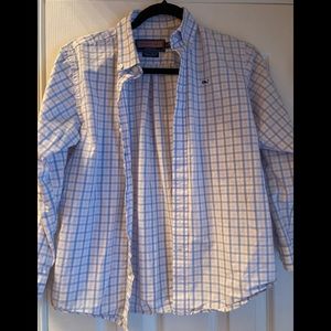 Vineyard Vines Boys Whale Shirt Size M 12-14